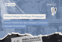 Aliansi Rakyat Surabaya Menggugat: Soroti Multikrisis dan Delapan Tuntutan kepada Pemerintah