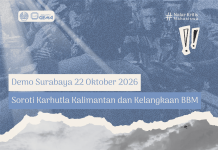 Demo Surabaya 22 Oktober 2026: Soroti Karhutla Kalimantan dan Kelangkaan BBM